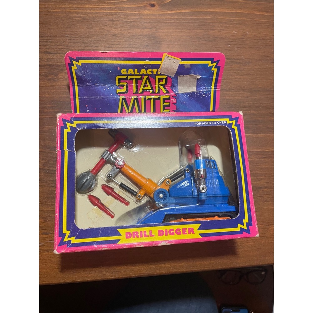 Vintage Empire Galactic Star Mite Drill Digger Space Vehicle No. 0997 Boxed